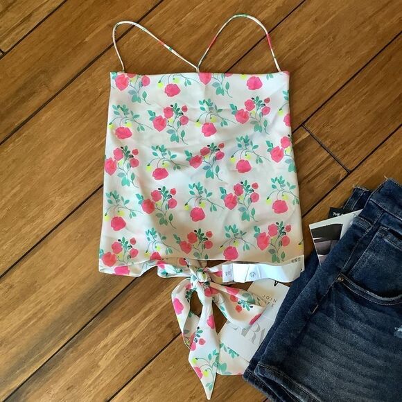 NWT 💖 Zara Floral Halter Top 🌸🌺🪻🌻🌷 - Picture 1 of 4
